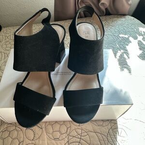 H&M Black Block Heel Sandals
